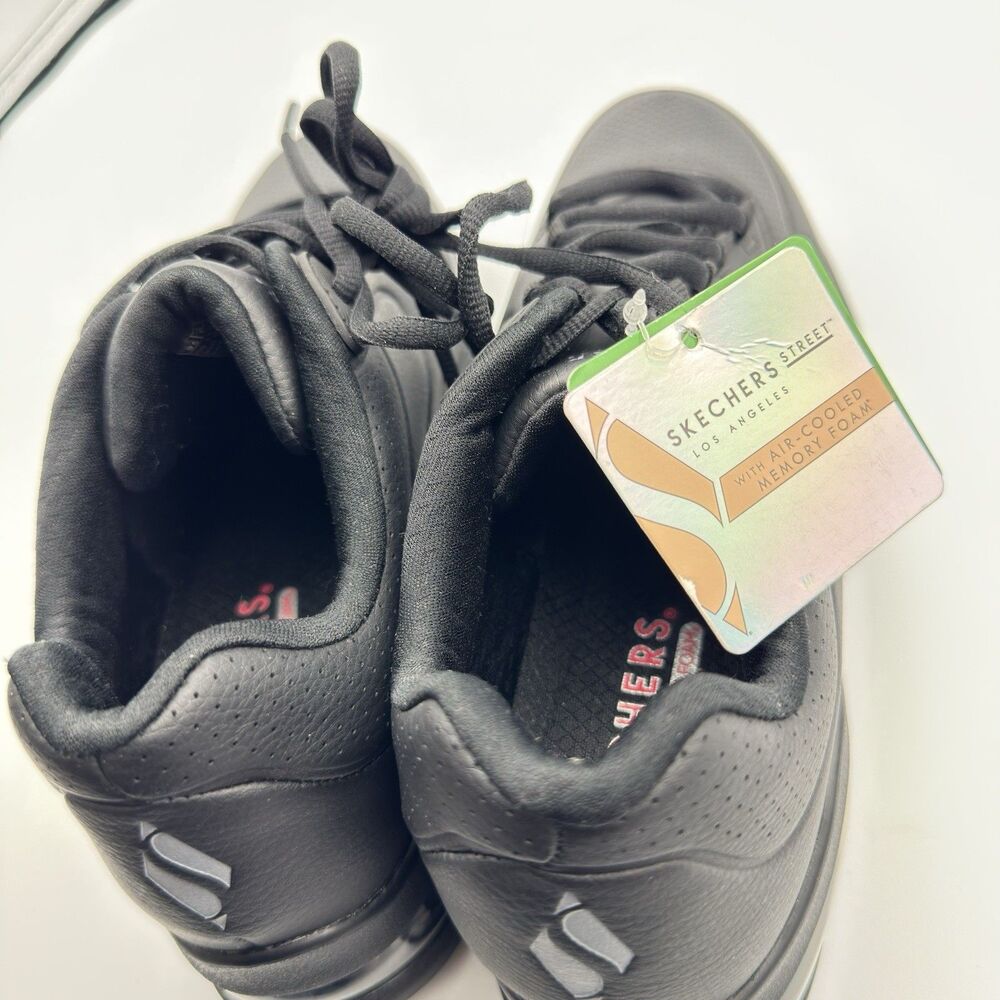 Skechers Womens Vegan Uno 2 Air Around You Black Walking Shoes Size 9.5 - Picture 7 of 12